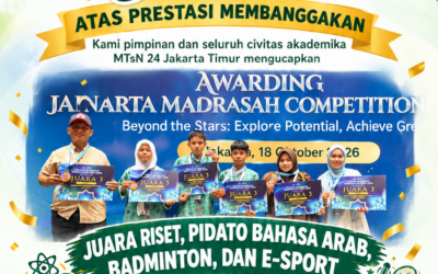 Guru dan Siswa MTsN 24 Jakarta Timur Raih Prestasi di Jakarta Madrasah Competition 2026